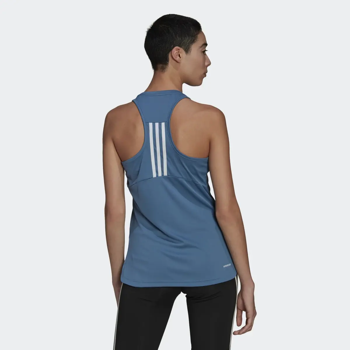 Adidas Playera sin Mangas Primeblue Designed 2 Move 3 Franjas Sport. 3