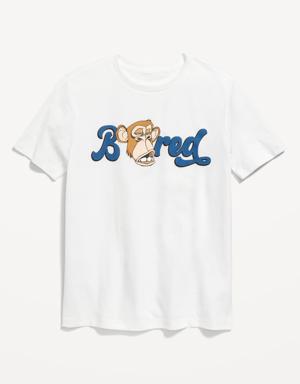 Gender-Neutral Licensed Graphic T-Shirt for Kids white