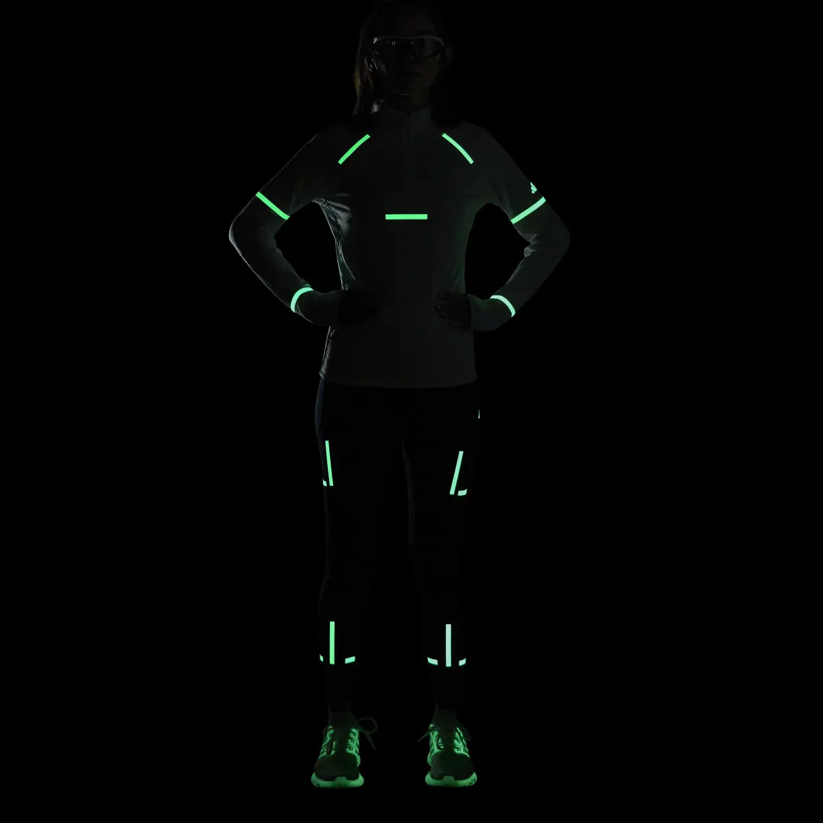 Adidas X-City Reflect At Night High-Rise Running Tights. 2
