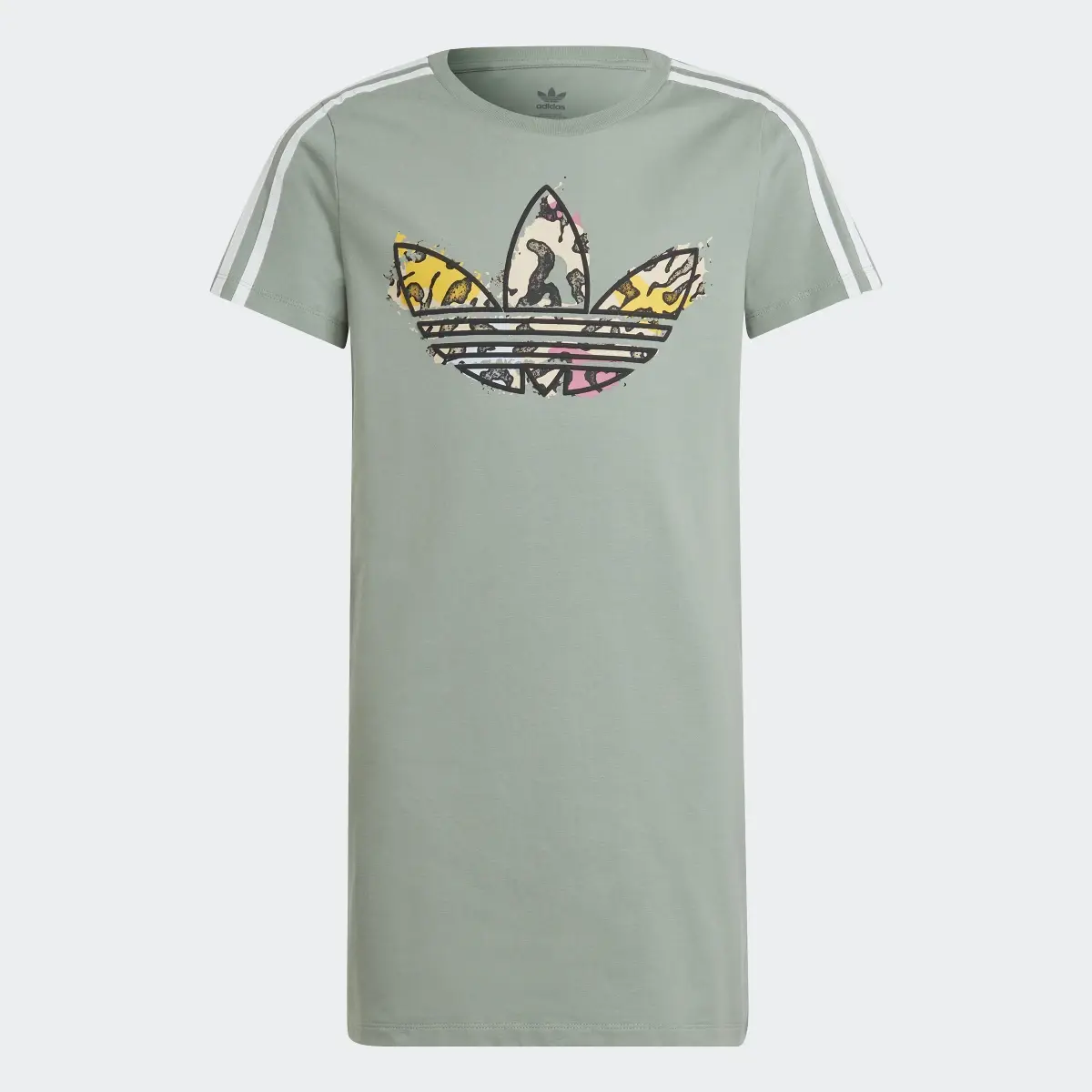 Adidas Animal Print T-Shirt-Kleid. 1