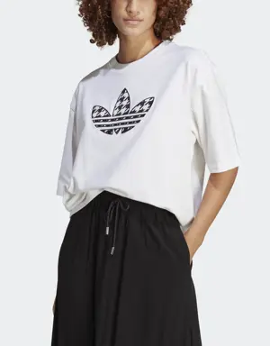Adidas Originals Houndstooth Trefoil Infill Tee