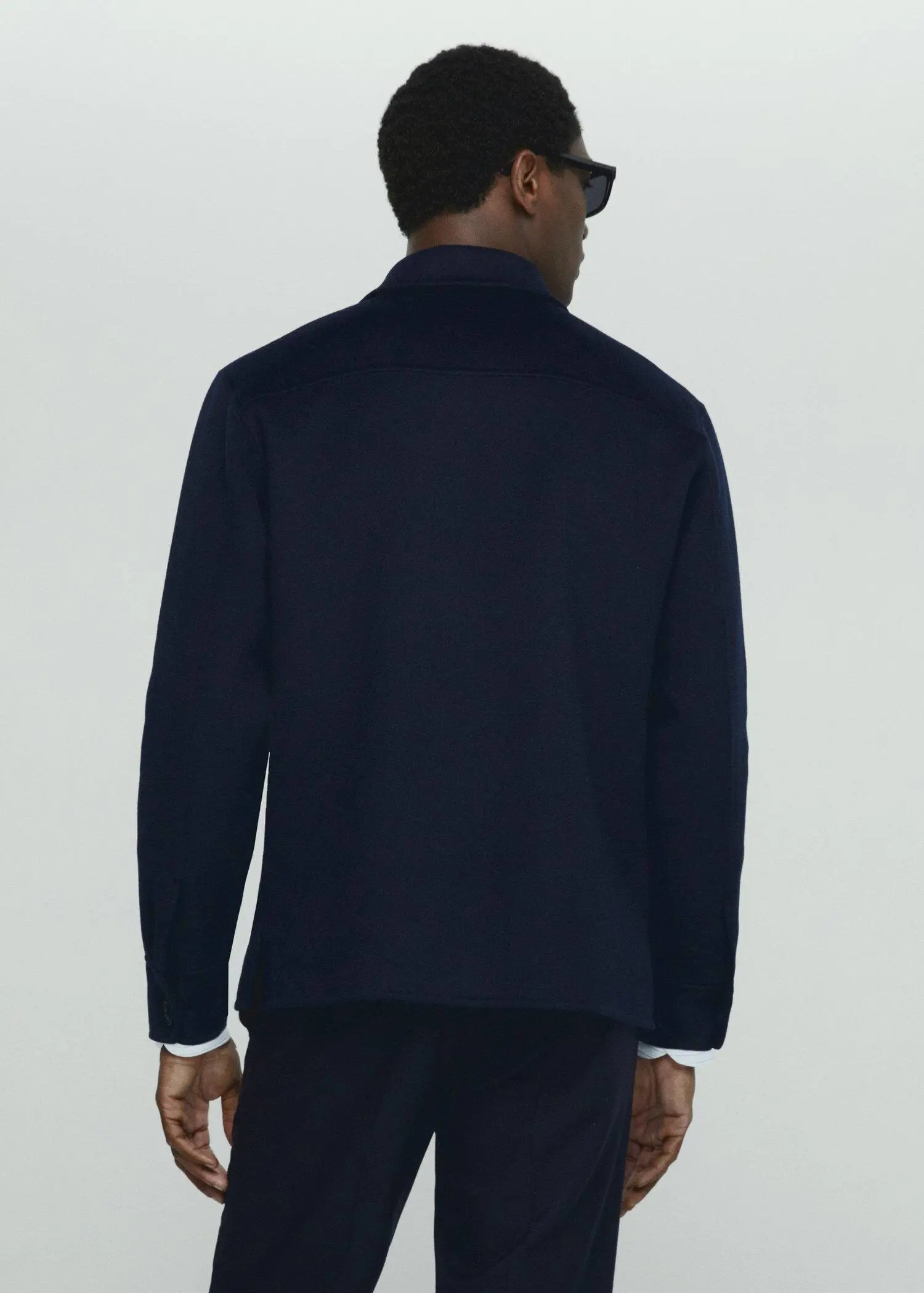 Mango Recycled wool double-face overshirt. 3