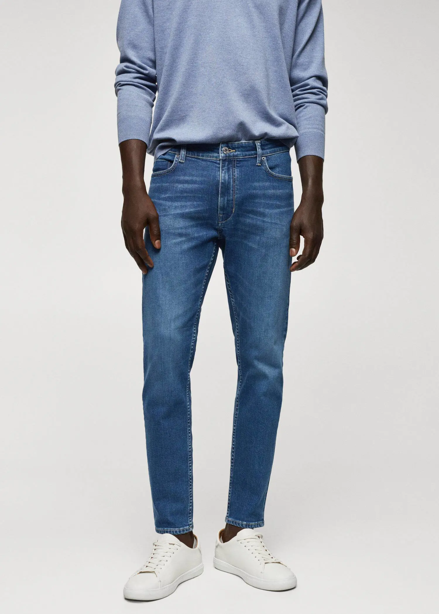 Mango Tapered-Jeans Tom in Cropped-Länge. 1