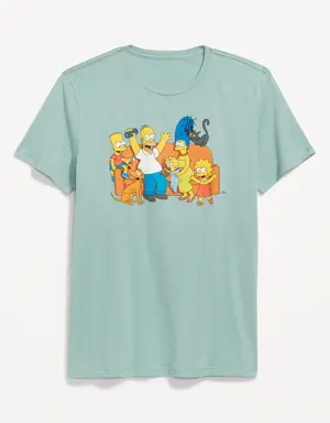 The Simpsons™ Gender-Neutral Graphic T-Shirt for Adults blue
