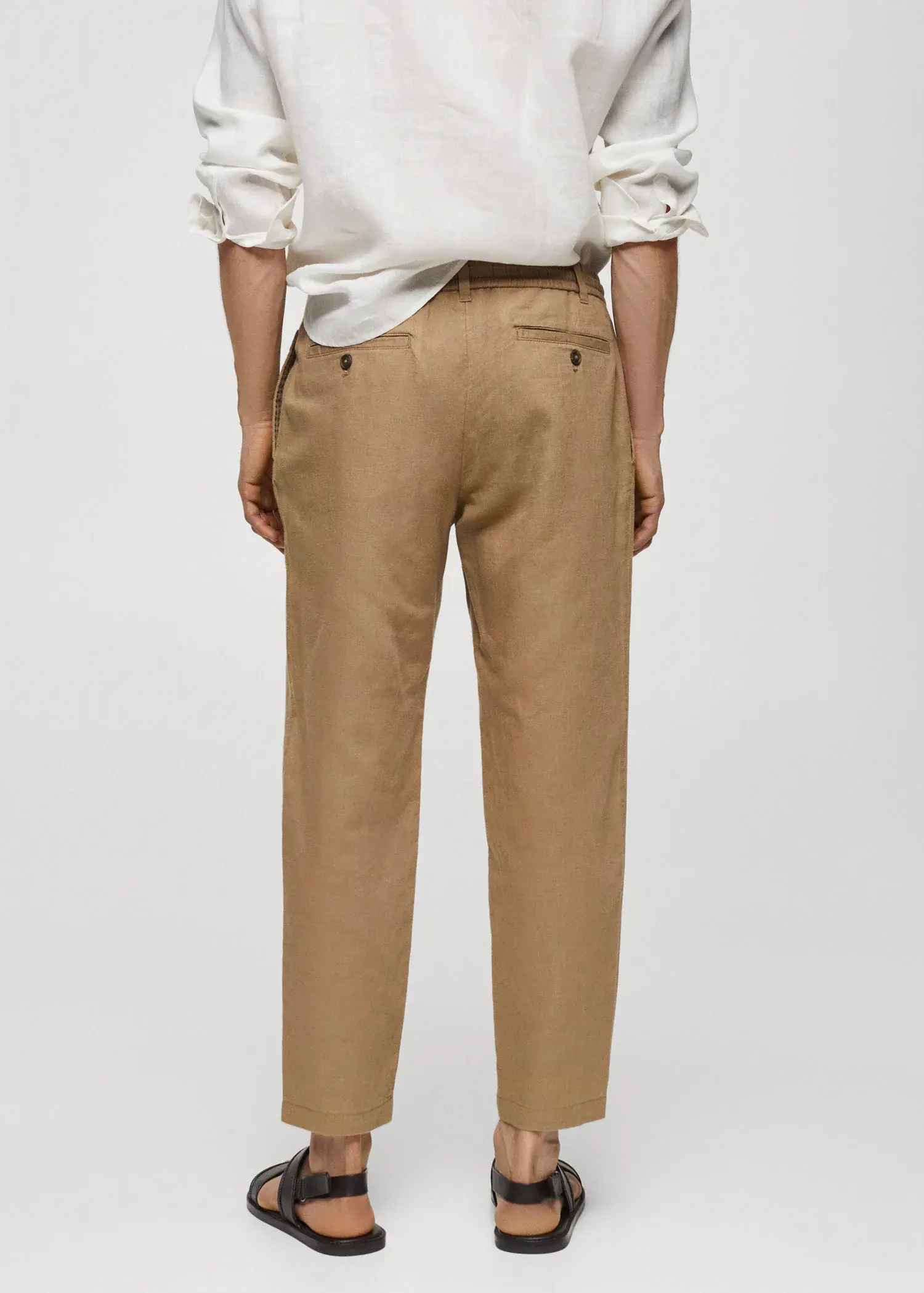 Mango Slim-fit pants with drawstring . 3