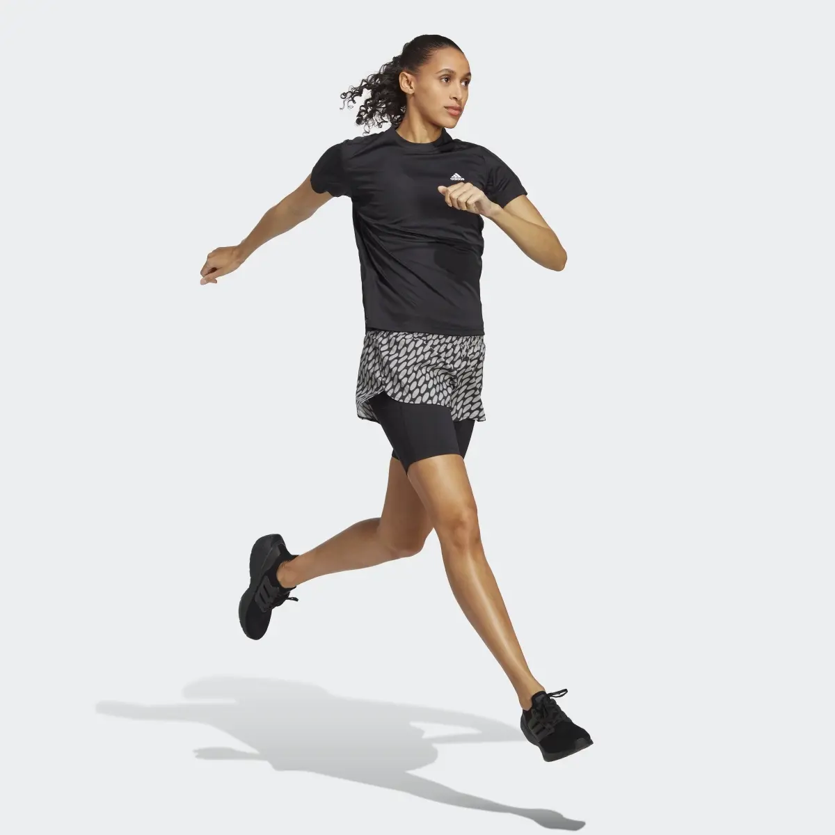 Adidas x Marimekko Run Icons 3 Bar Logo 2-in-1 Running Shorts. 3