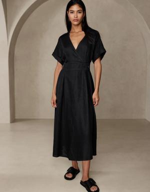 Banana Republic Sedona Linen Dress black