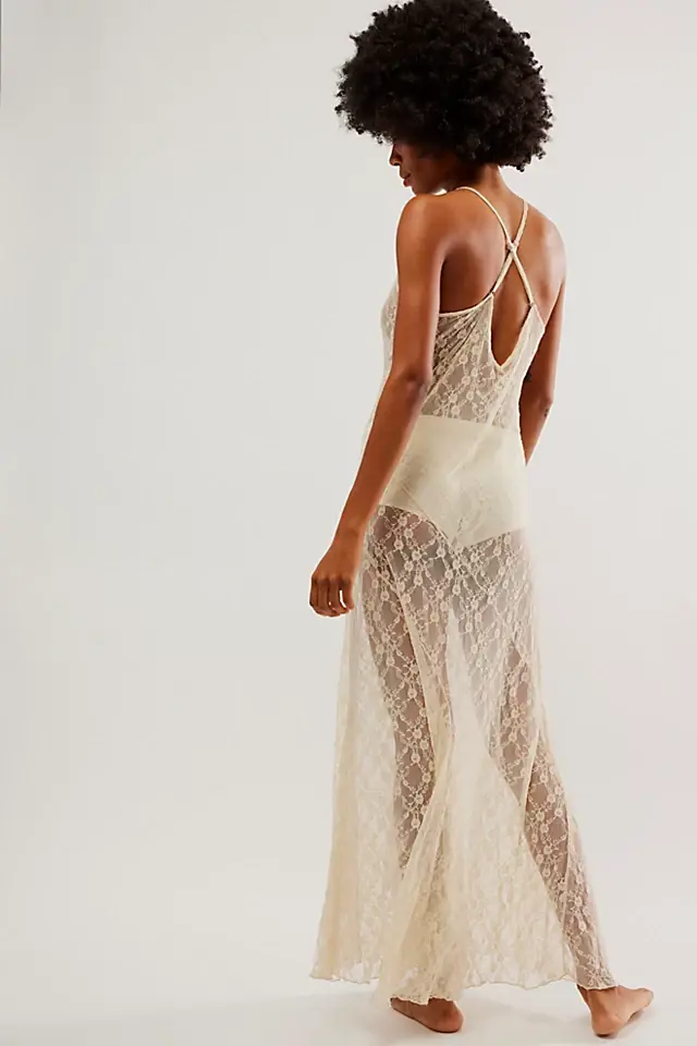 Free People A Little Lace Maxi Slip. 2