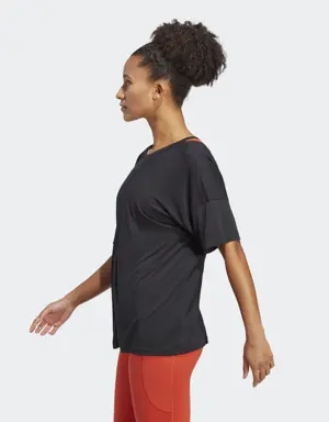 Adidas Playera Yoga Studio Oversized. 3