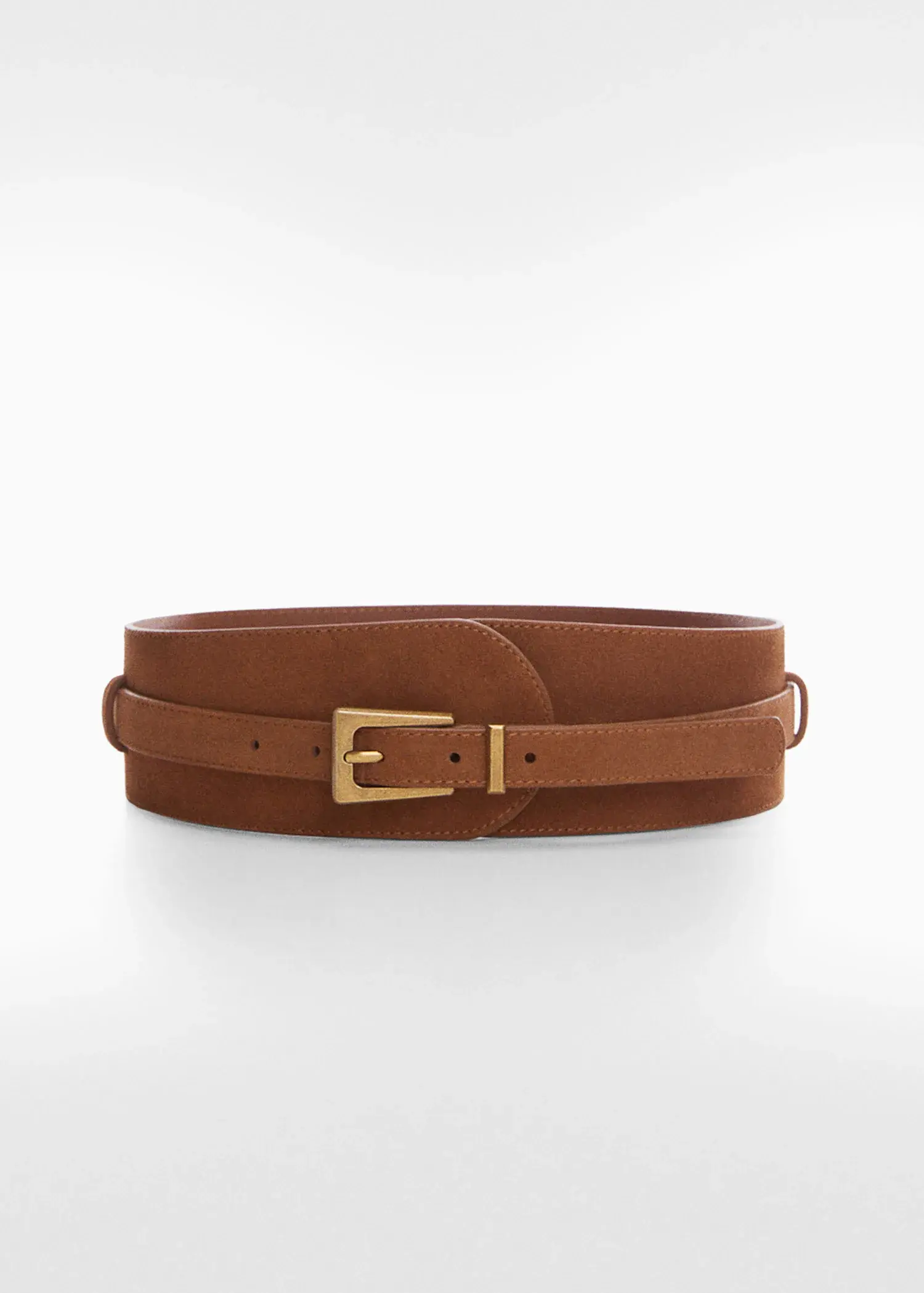 Mango Wide leather belt. 2
