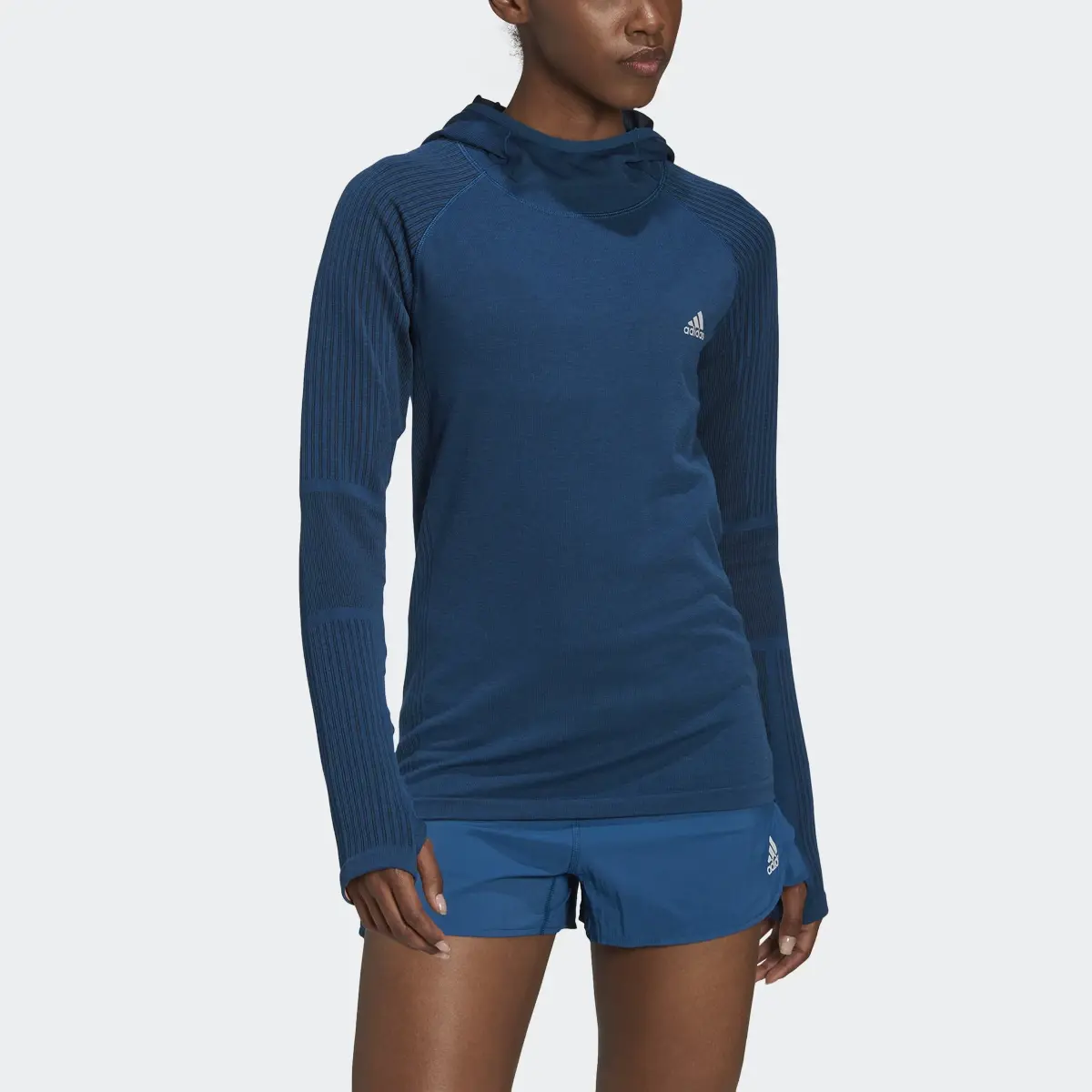 Adidas X-City Running Knit Long Sleeve Sweatshirt. 1