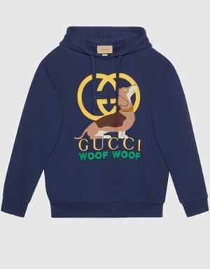 'Gucci Woof Woof' print sweatshirt