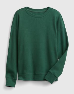 Gap Kids Waffle T-Shirt green