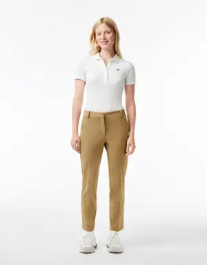 Lacoste Women's Slim Fit Stretch Cotton Chinos