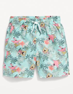 Old Navy Licensed Pop-Culture Graphic Swim Trunk for Boys multi