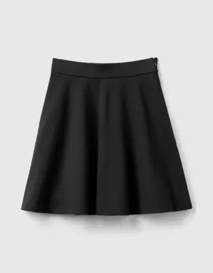 pleated skirt in viscose blend