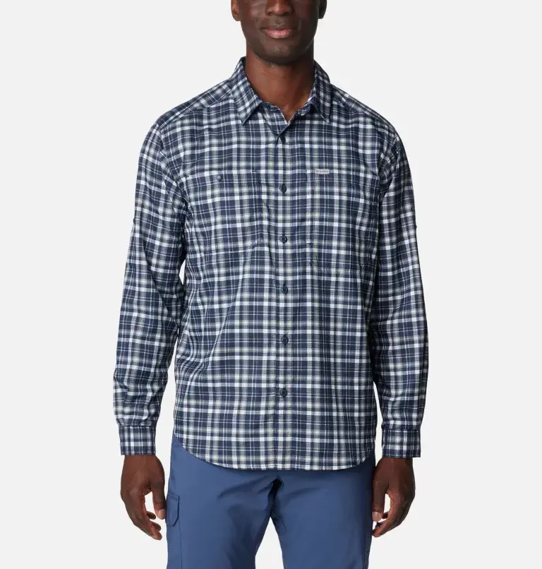 Columbia Men's Silver Ridge Utility™ Lite Plaid Long Sleeve Shirt. 2