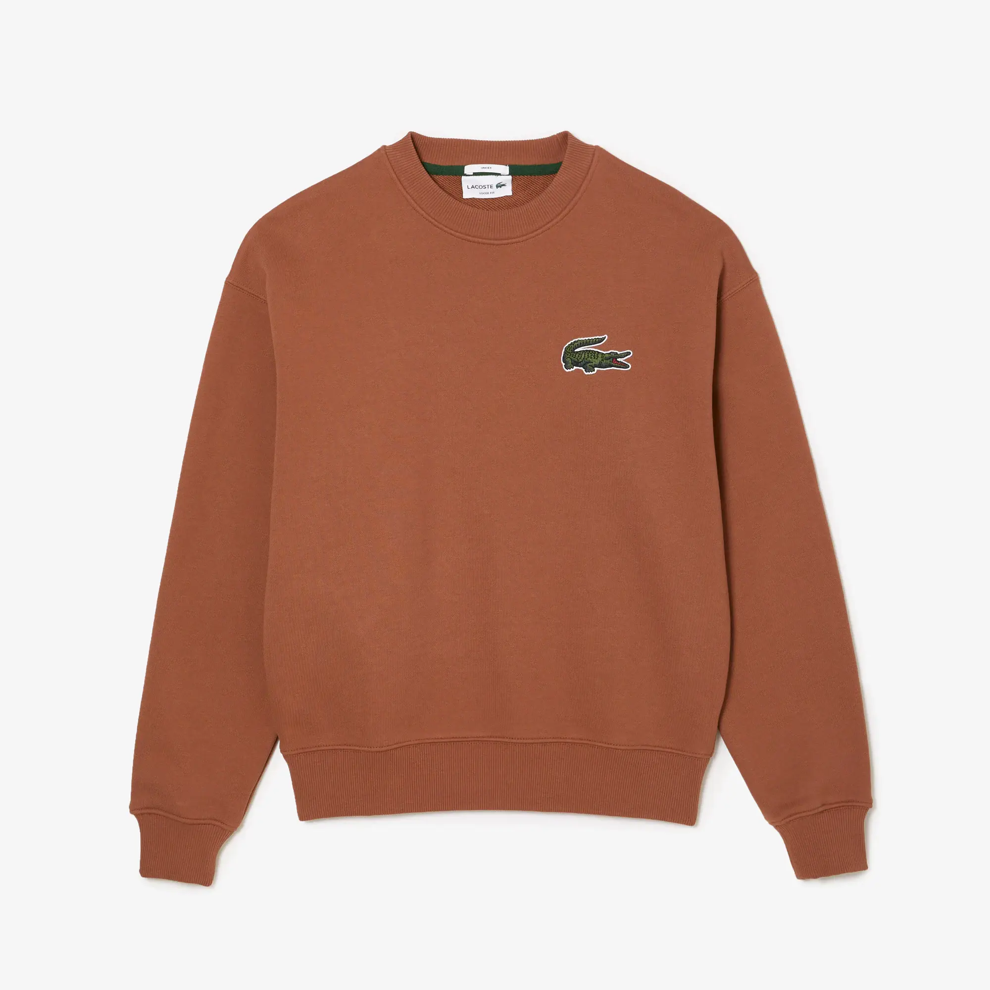Lacoste Unisex Loose Fit Crocodile Badge Sweatshirt. 2