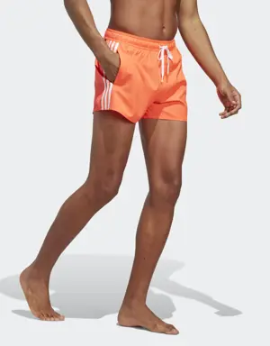 Adidas 3-Stripes CLX Very-Short-Length Swim Shorts. 3 Adidas 3-Stripes CLX Very-Short-Length Swim Shorts. 3