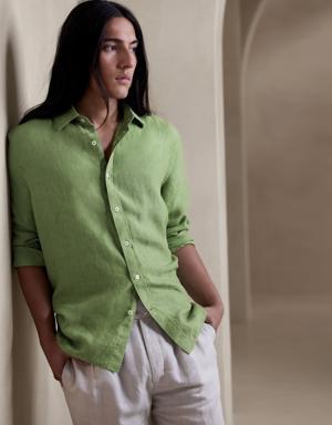 Castello Linen Shirt green