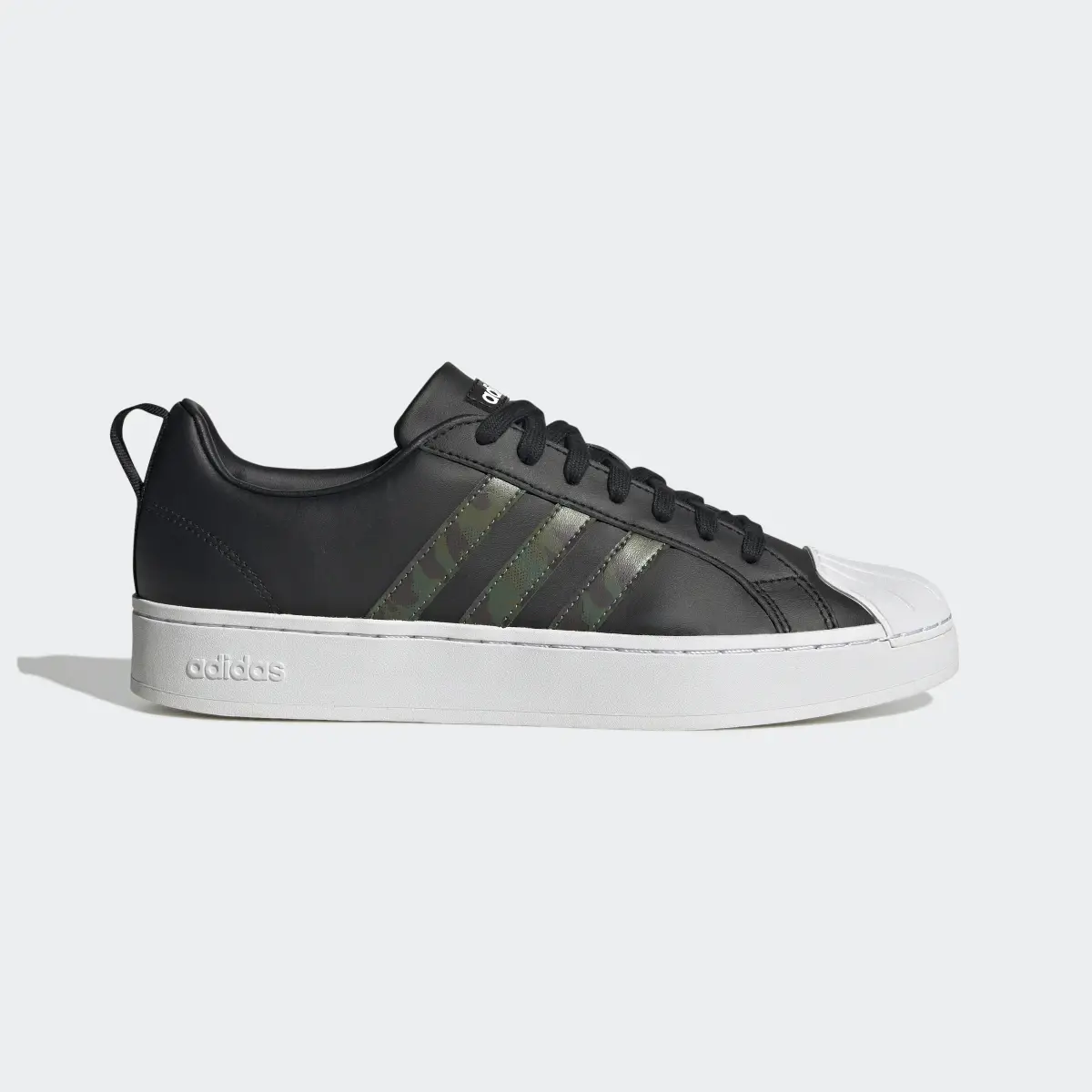 Adidas Streetcheck Cloudfoam Lifestyle Basketball Low Court Camo Graphic Shoes. 2