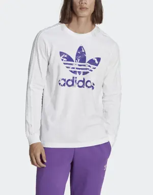 Adidas T-shirt à manches longues graphique à motif camouflage