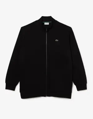 Men’s Big Fit Cotton Fleece Zip-Up Sweatshirt