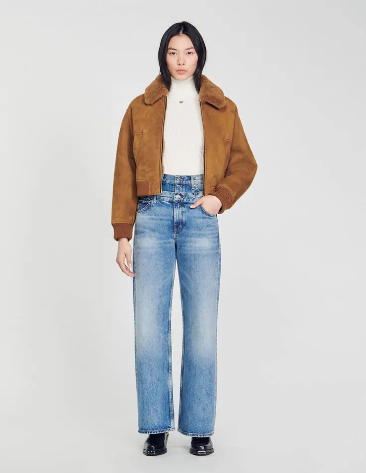 Sandro Double-belted jeans. 1