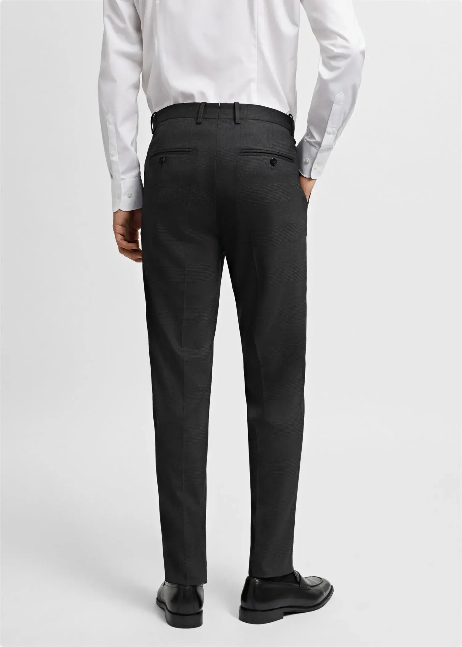 Mango Slim fit cool wool suit trousers. 3