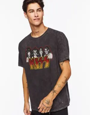 Forever 21 Kiss Studded Graphic Tee Black/Multi