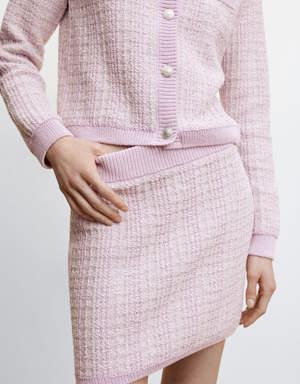 Minigonna tweed