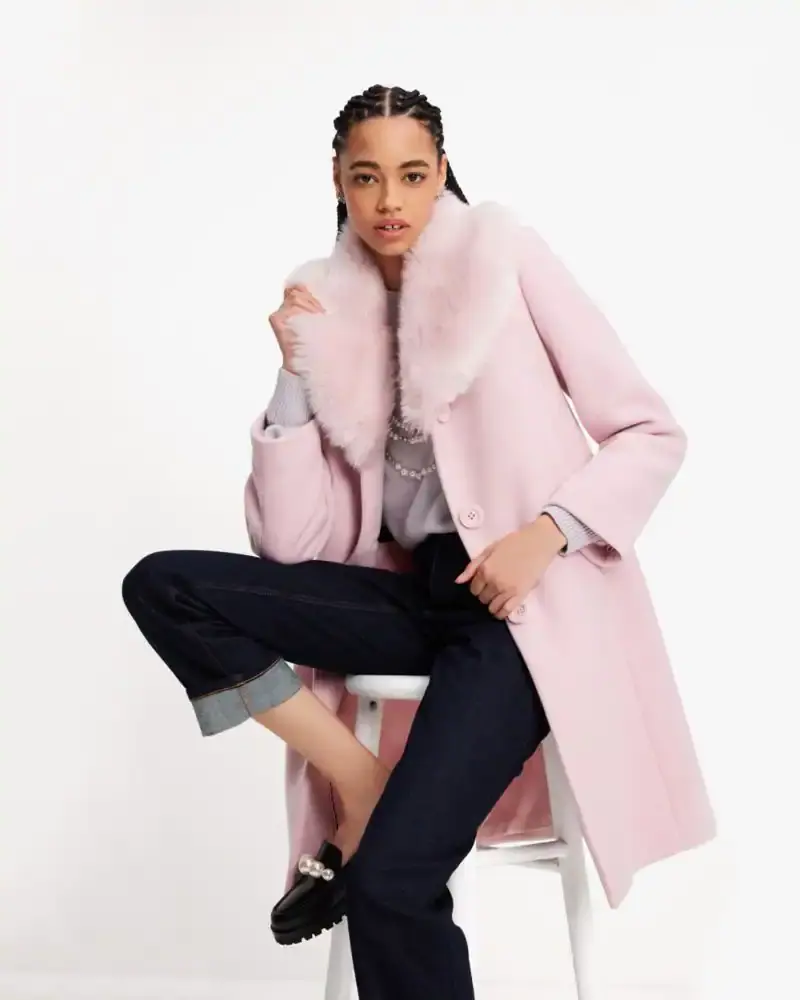 Kate spade faux fur jacket best sale