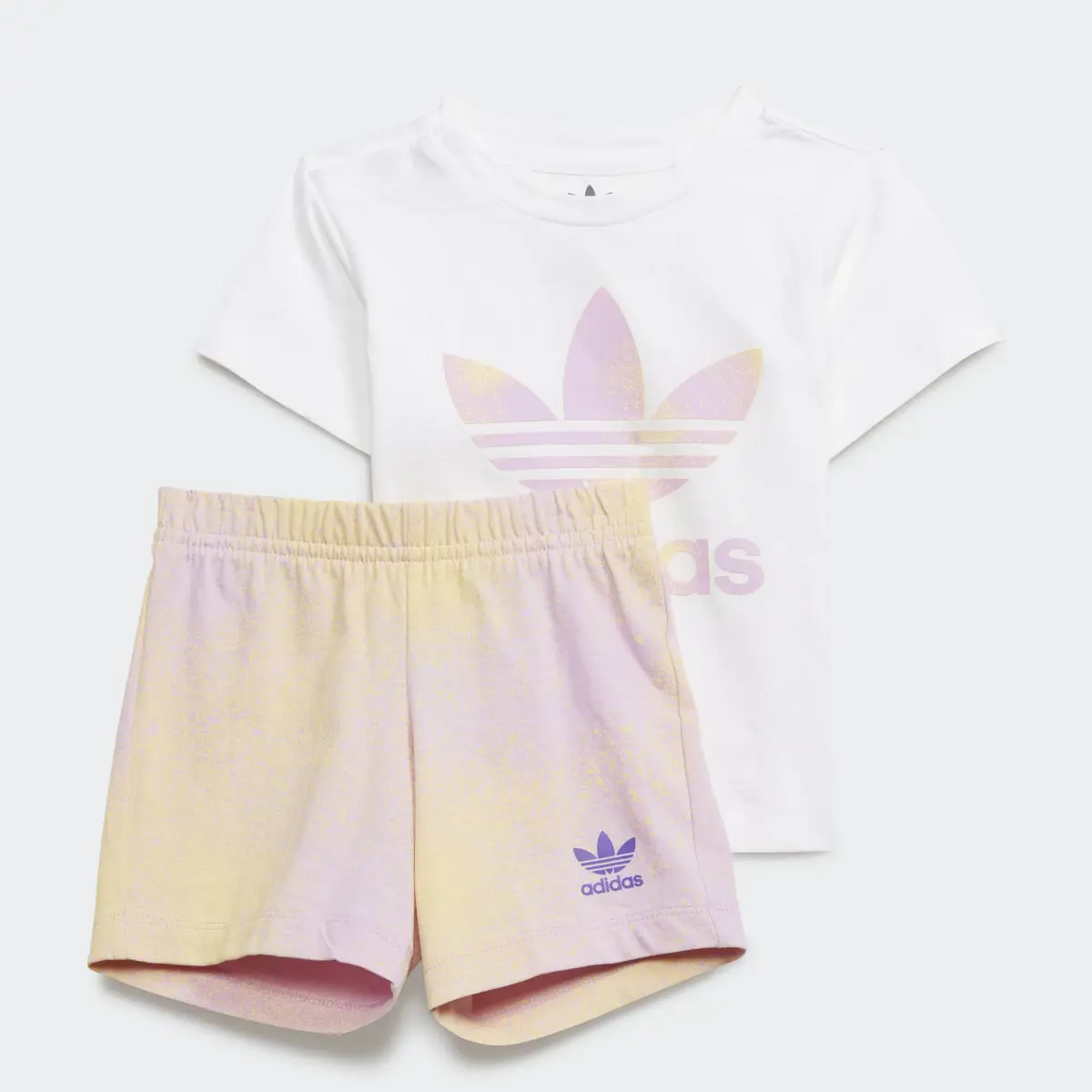 Adidas Graphic Logo Shorts and Tee Set. 1