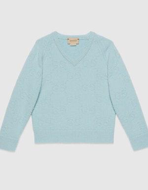 Children's GG wool sweater