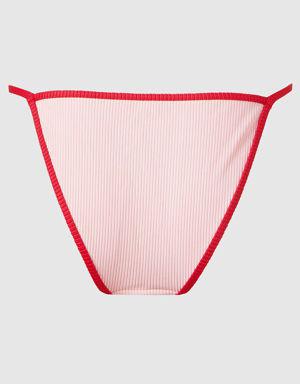 Swimwear Ribbed Mini Cheeky Bikini Bottom