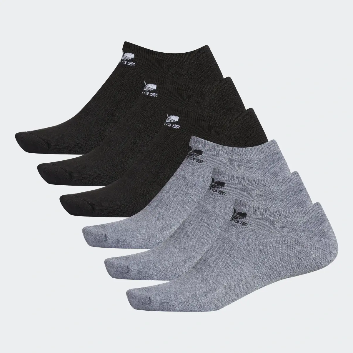 Adidas Trefoil No-Show Socks 6 Pairs. 2