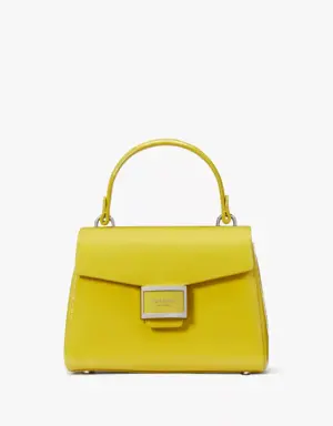 Katy Patent Leather Small Top-handle Bag