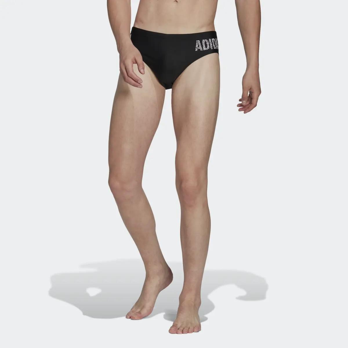 Adidas Wording Swim Trunks. 1