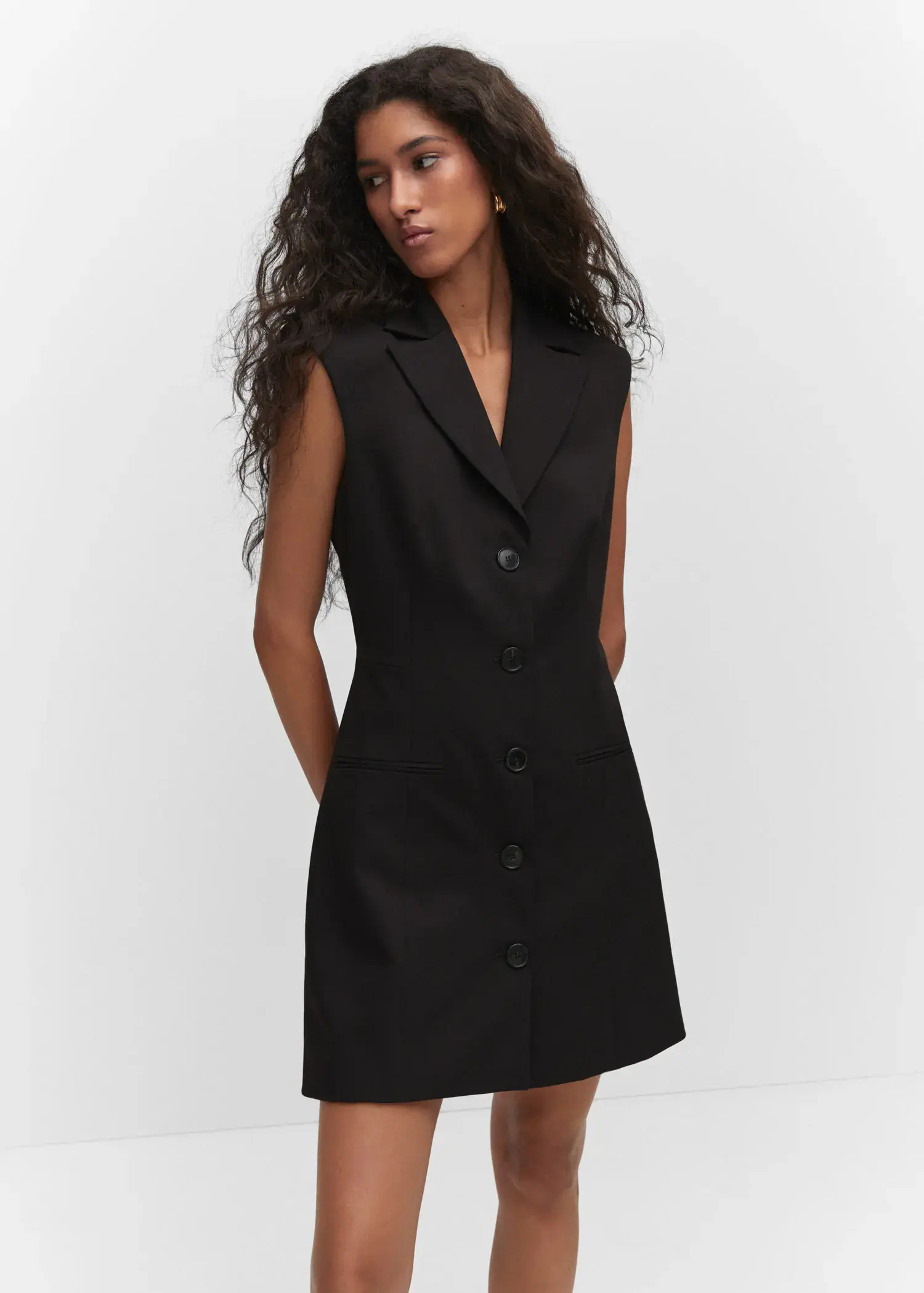 Mango Gilet-style dress with buttons. 1