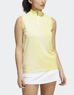 Adidas Primeknit Sleeveless Golf Polo Shirt