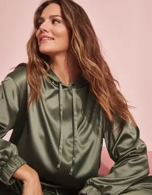 Satin Hoodie