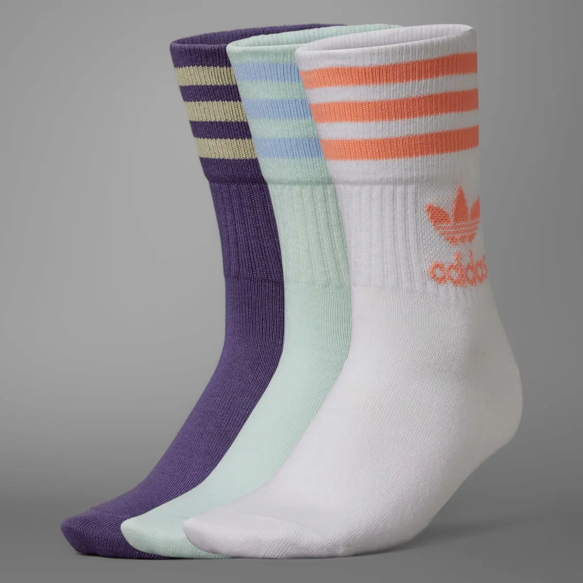 Adidas Enjoy Summer Mid Cut Crew Socks 3 Pairs. 1