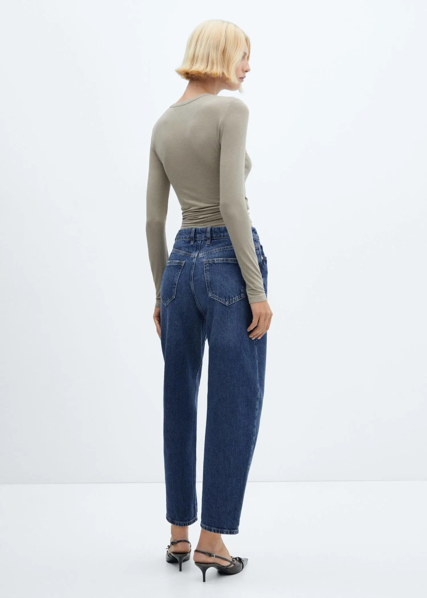 Mango Slouchy Jeans mit hohem Bund. 3
