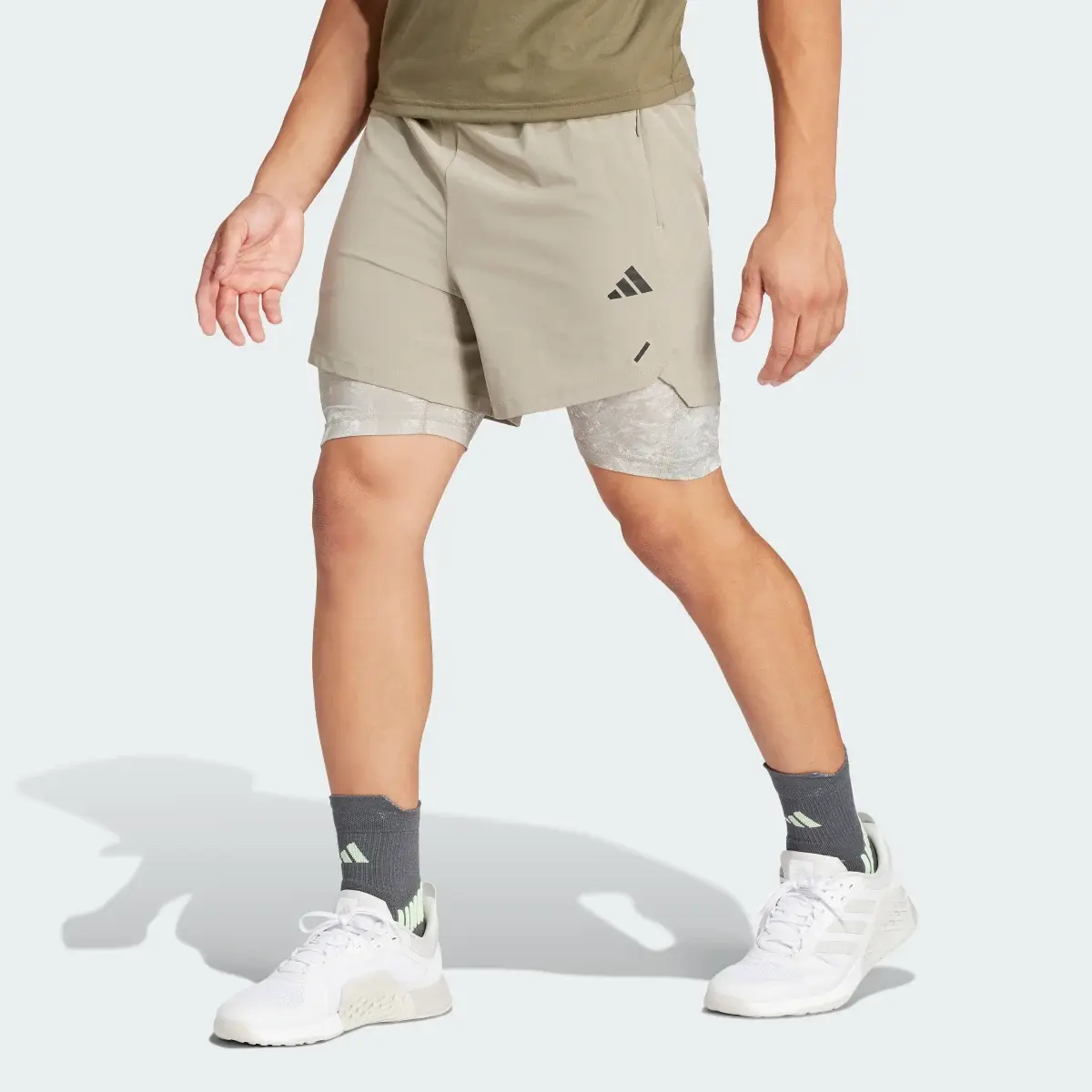 Adidas Power Workout 2-in-1 Shorts. 1