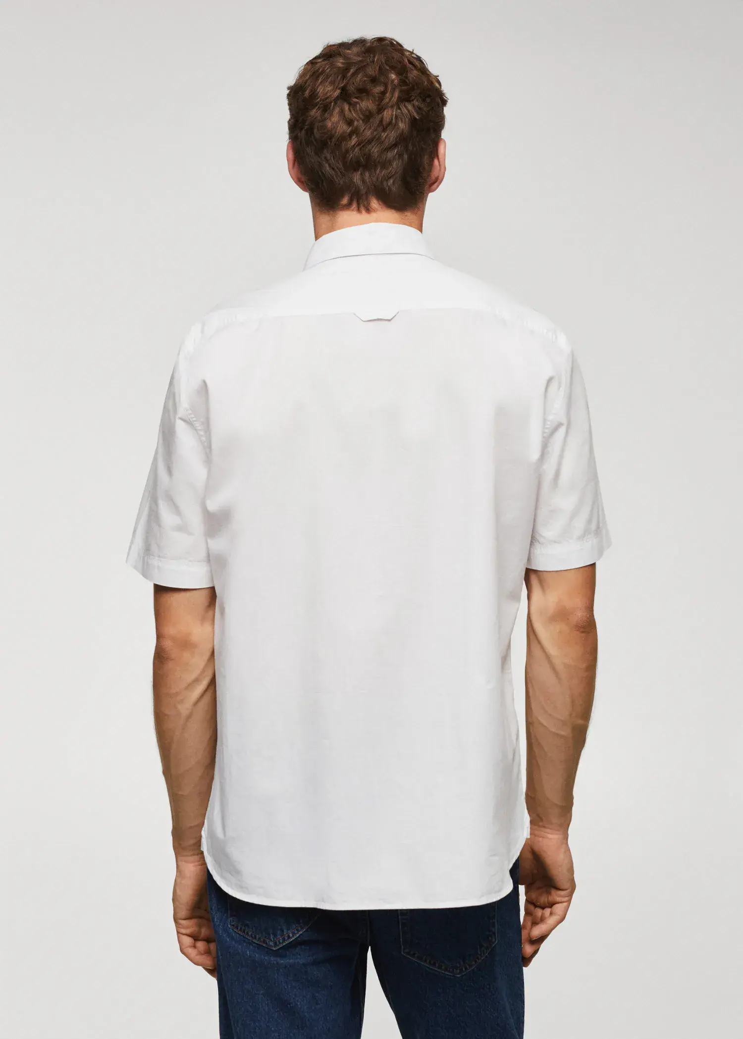 Mango 100% cotton short-sleeved shirt. 3