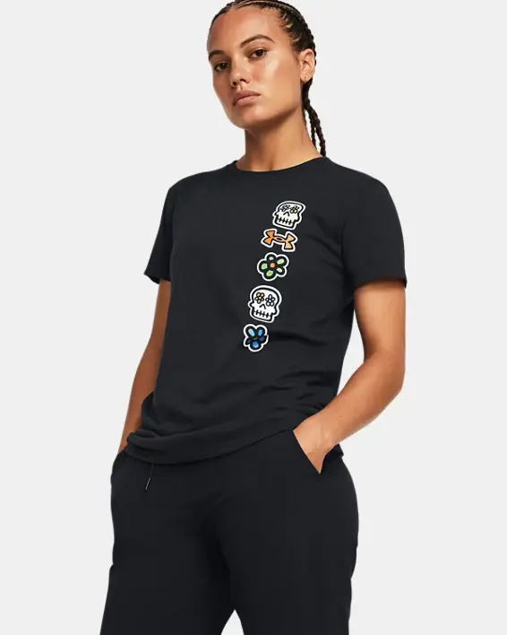 Under Armour Women's UA Day Of The Dead Short Sleeve. 1