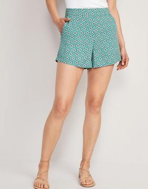Old Navy High-Waisted Playa Soft-Spun Shorts for Women -- 4-inch inseam multi