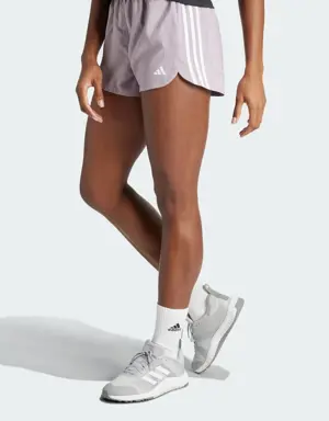 Adidas Pacer Training 3-Streifen Woven High-Rise Shorts