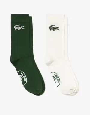 Lacoste Unisex 2-Pack Made In France Organic Cotton Socks