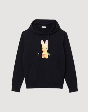 Rabbit print hoodie Login to add to Wish list